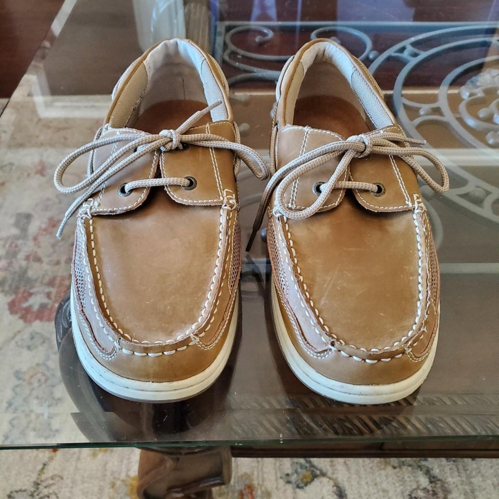 Margaritaville Sole of the Tropics Men's Anchor Lace Up Boat Shoes - Size US 11